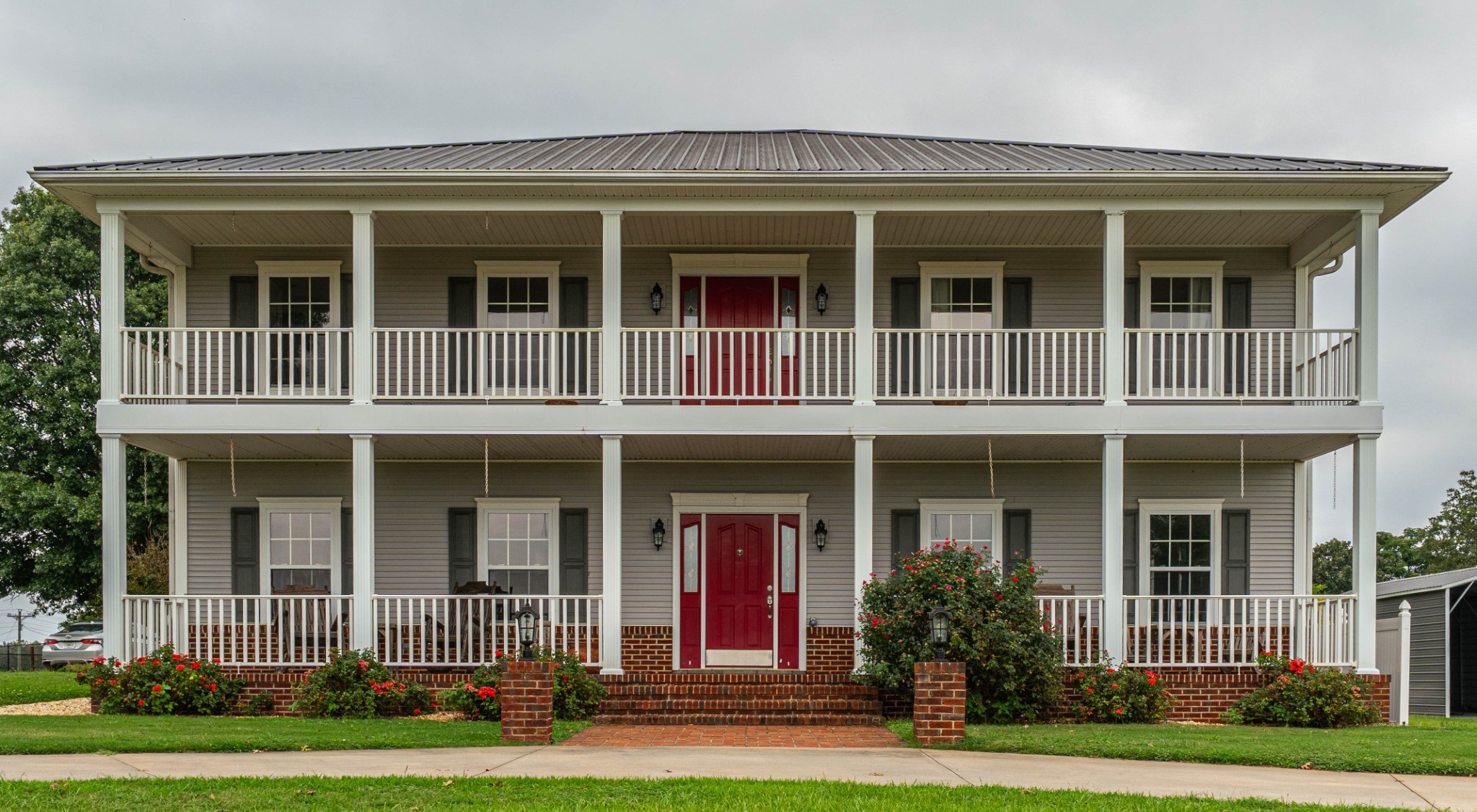 Front elevation of North Georgia home — photography by Andrew Frady